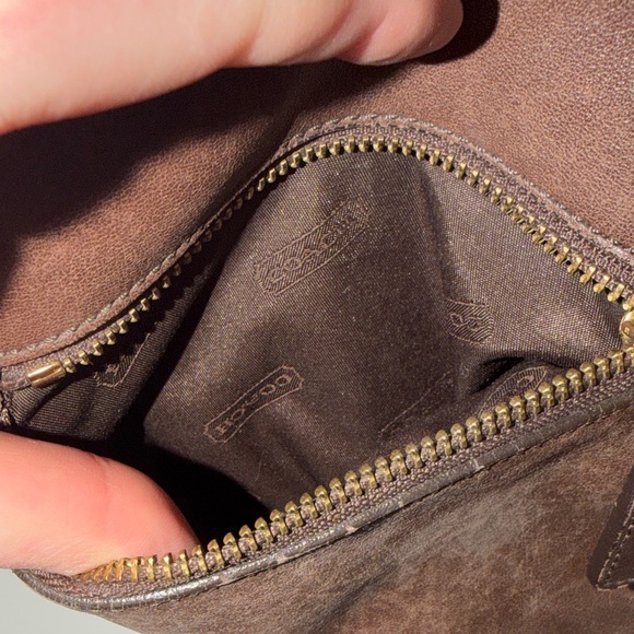 Vintage 90’s early 00’s Coach Dark Brown Leather Backpack - Picture 11 of 13